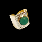 Anillo romano plano martillado