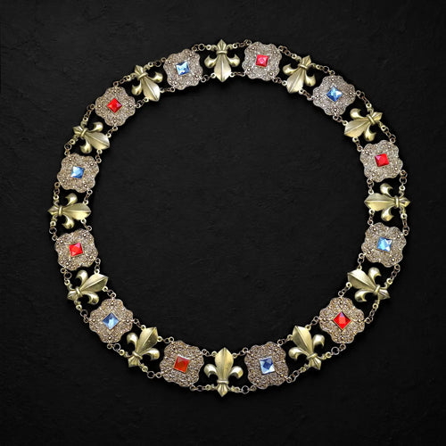 Amadeo Chain of Office Upper view on a black gesso background