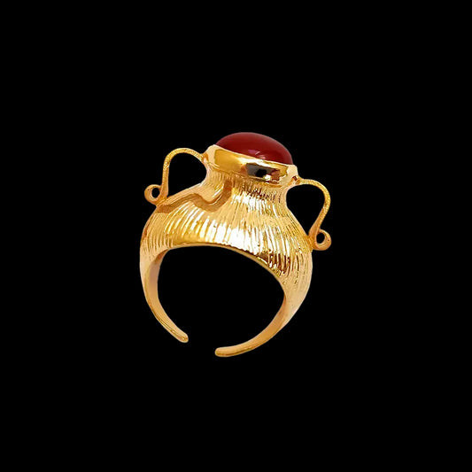 Anillo romano con ánfora
