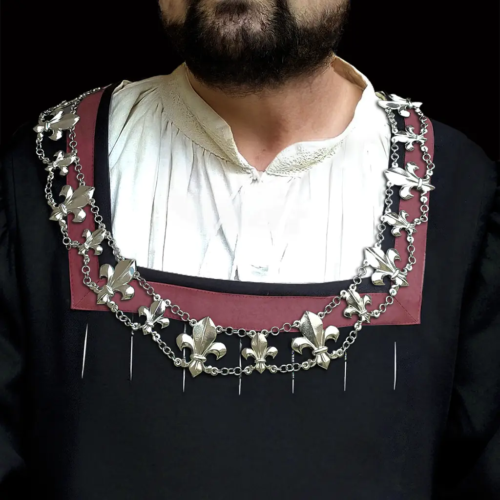Collar de oficio Lis - Acabado Plata