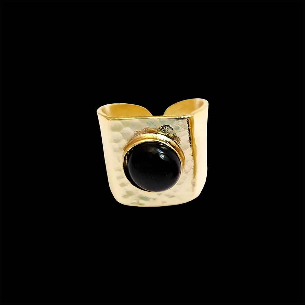 Hammered Flat Roman Ring