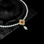 Tudor Style Small Pearl Necklace