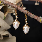 Pendientes Art Nouveau con perlas de gota Julie