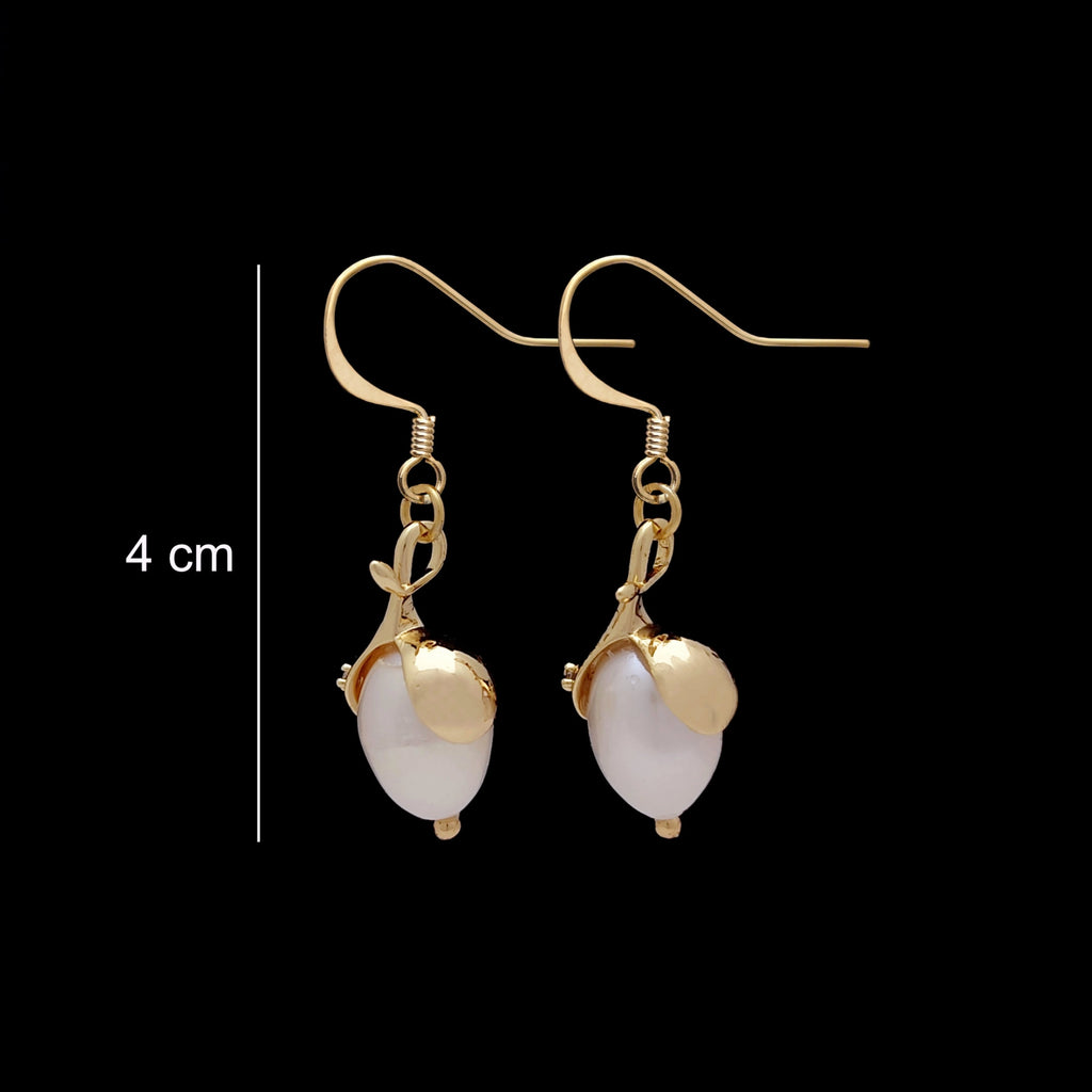 Pendientes Art Nouveau con perlas de gota Julie