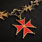 Collier d'apparat avec insigne de la Croix de Malte rouge