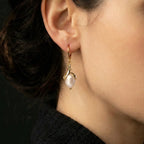 Pendientes Art Nouveau con perlas de gota Julie