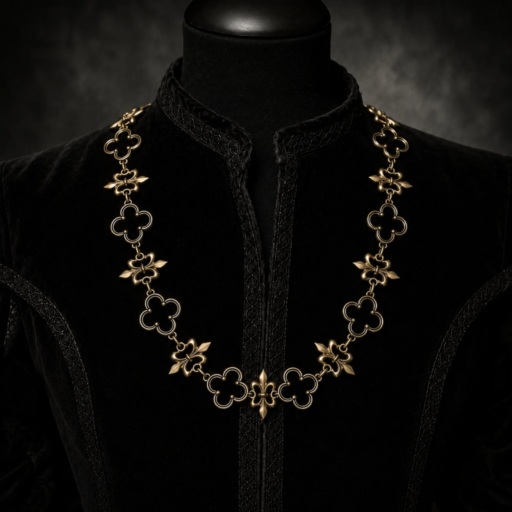 Collier de Livrée Ludwig fleur de lys ajouré
