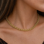 Renaissance-choker Costanza, goudkleurig