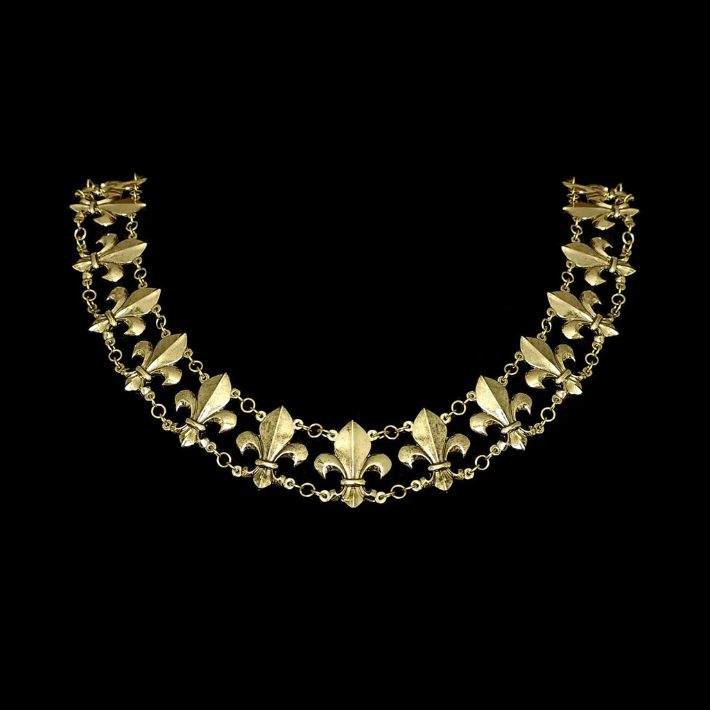 Collar de oficio Lis - Acabado Latón