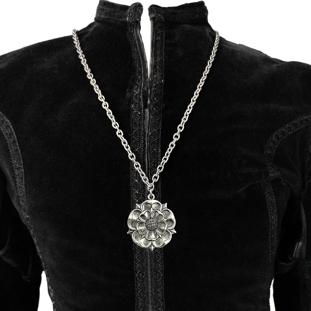 Tudor Rose Chain Silver