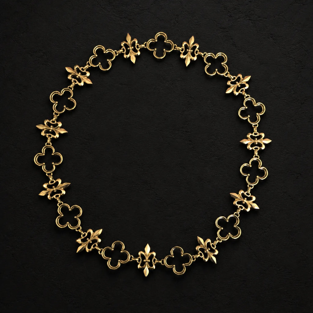 Collier de Livrée Ludwig fleur de lys ajouré