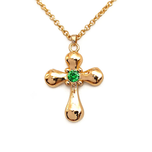 Round Cross Necklace