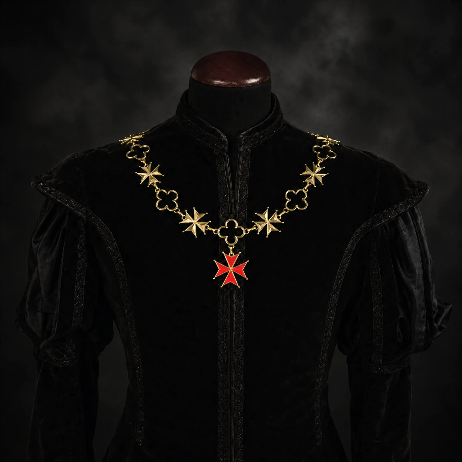 Maltese Cross Badge Livery Collar