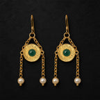 Roman Agate Earrings, Minerva