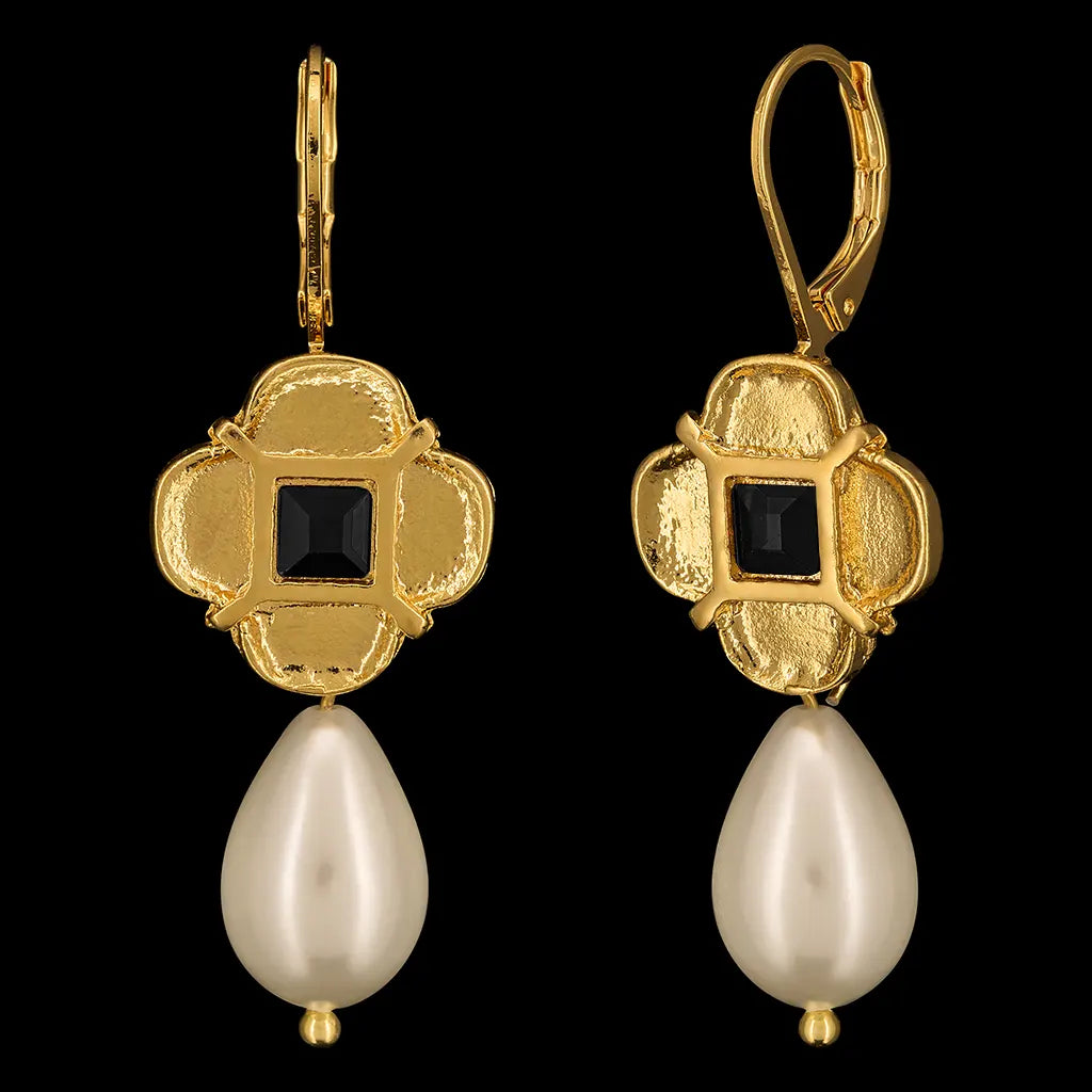 Pendientes Trébol de cuatro hojas Tudor