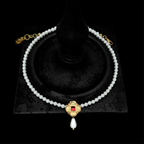 Tudor Style Small Pearl Necklace