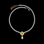 Tudor Style Small Pearl Necklace
