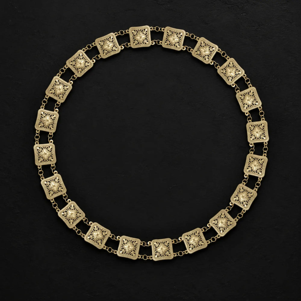 Collana d’ufficio Ambrossio II, finitura ottone