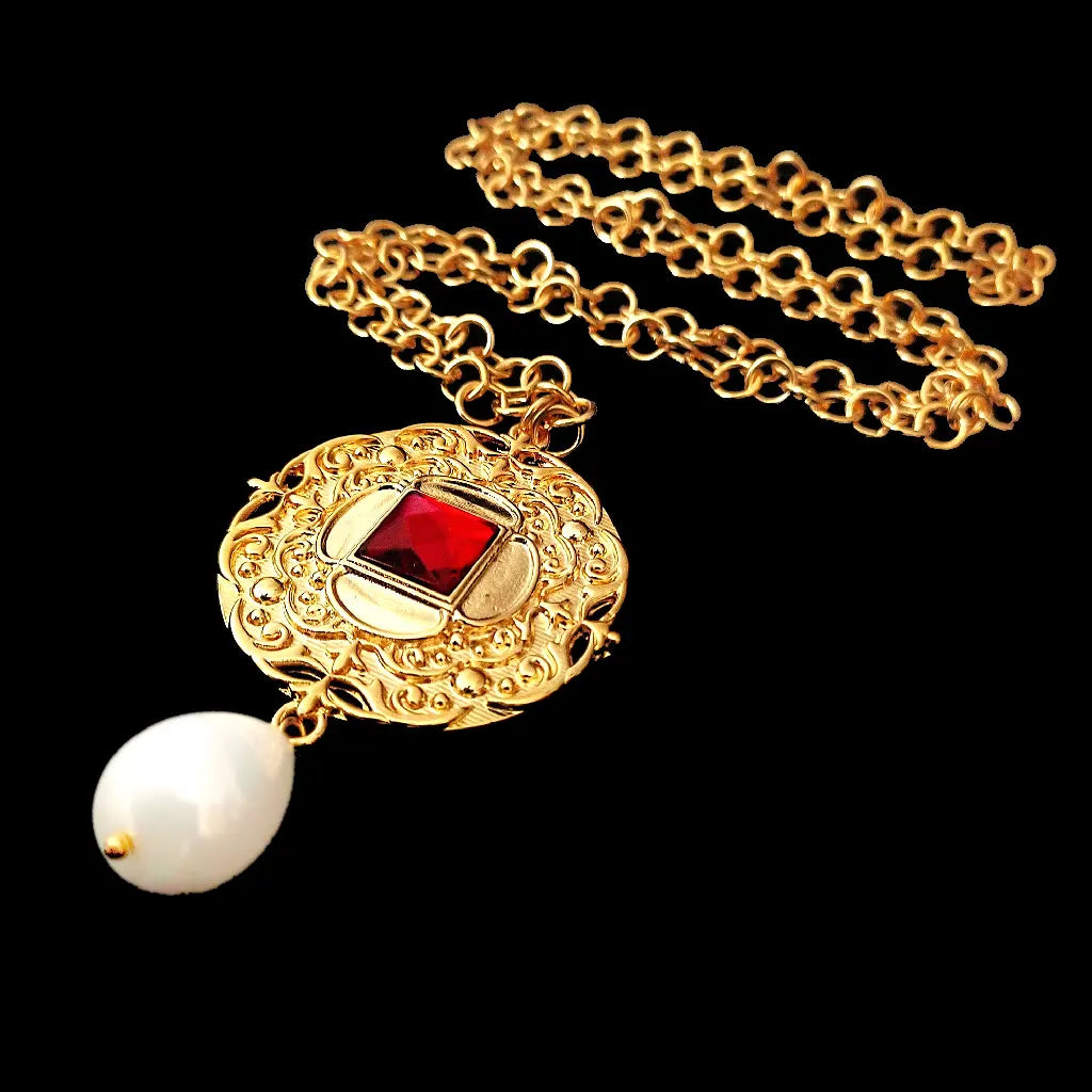 Cadena Tudor dorada