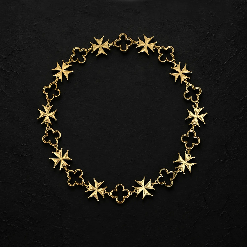 Collier d'apparat avec insigne de la Croix de Malte rouge