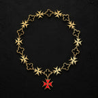 Collier d'apparat avec insigne de la Croix de Malte rouge
