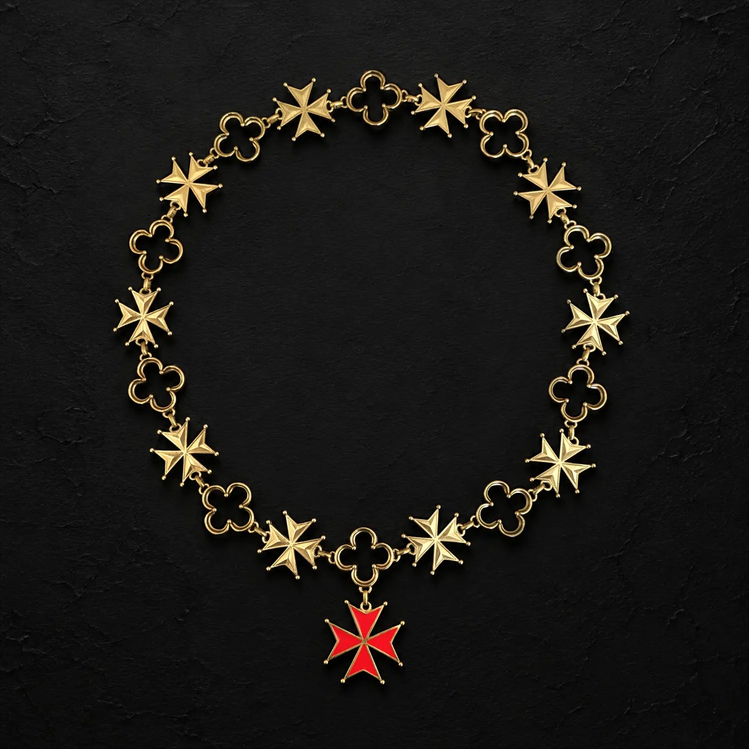 Maltese Cross Badge Livery Collar